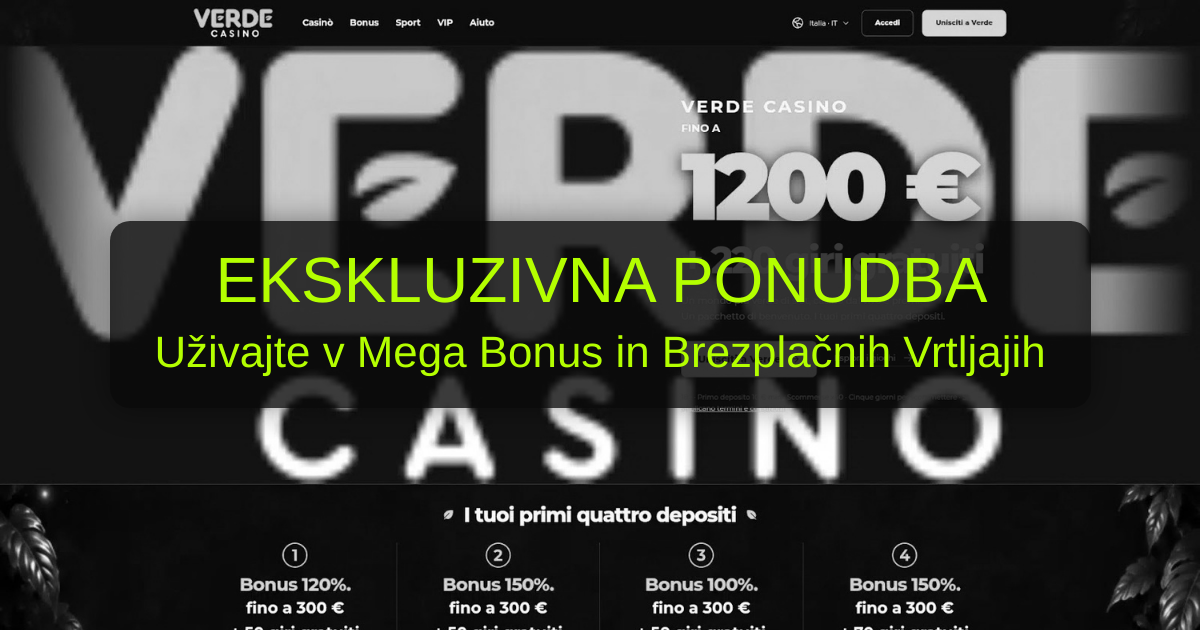 Casino Verde: Vrhunska zabava za slovenske igralce